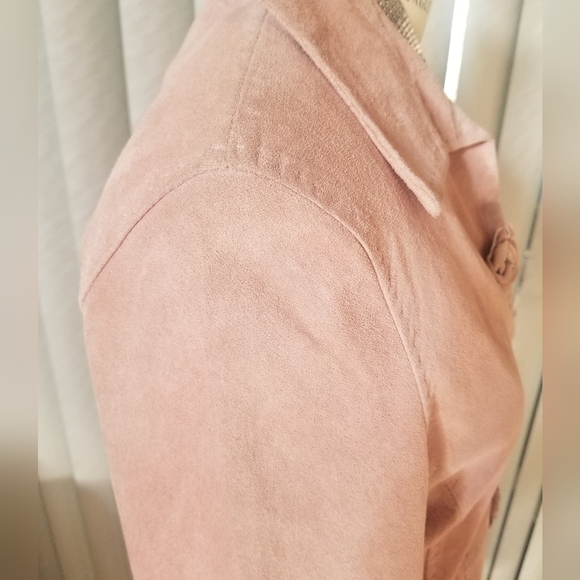 Dusty Rose Suede Jacket - Picture 8 of 10